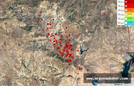 HEKİMHANDA 4,1 BÜYÜKLÜĞÜNDE DEPREM MEYDANA GELDİ