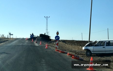 Arguvan Urunun Düzünde Trafik Kazası: 2 Yaralı