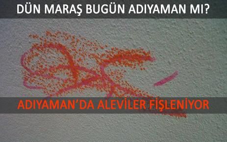 ALEVİLERİN YAŞADIĞI EVLER İŞARETLENDİ