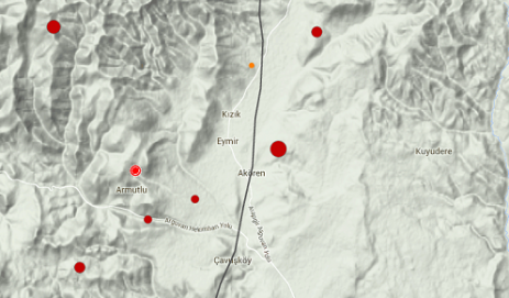 ARGUVAN KÖYLERİNDE  İKİ GÜNDE 19 DEPREM OLDU