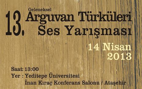 ARGUVAN TÜRKÜLERİ SES YARIŞMASI 14 NİSANDA YAPILACAK