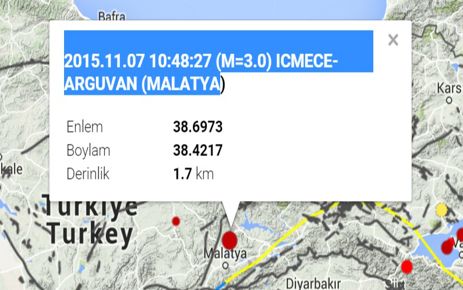 ARGUVAN’DA HAFİF ŞİDDETLİ DEPREMLER DEVAM EDİYOR