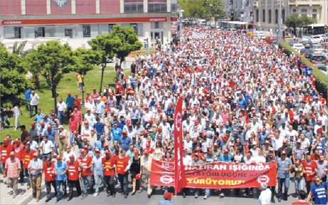 EMEK ÖRGÜTLERİ GEZİYE DESTEK VERDİ