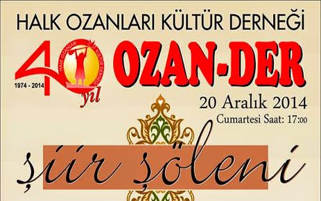 HALK OZANLARI KÜLTÜR DERNEĞİNDEN ŞİİR ŞÖLENİ