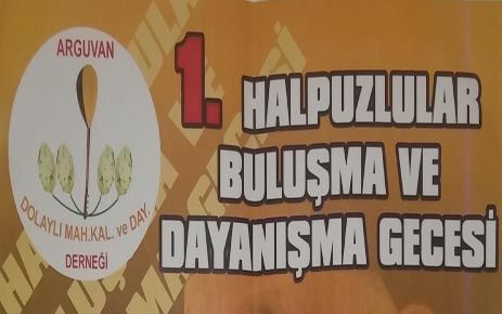 HALPUZLULAR 1. BULUŞMA VE DAYANIŞMA GECESİ 24 TEMMUZDA