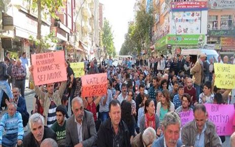 KOBANİYE SALDIRILAR MALATYADA PROTESTO EDİLDİ