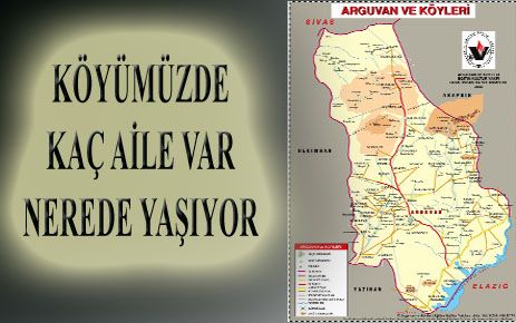 KÖYÜMÜZDE KAÇ AİLE VAR NEREDE YAŞIYORLAR