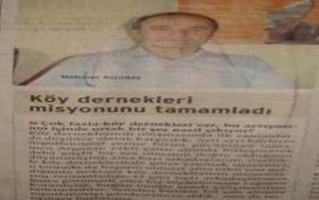 MEHMET KIZILDAŞ; DERNEKLER MİSYONUNU TAMAMLADI